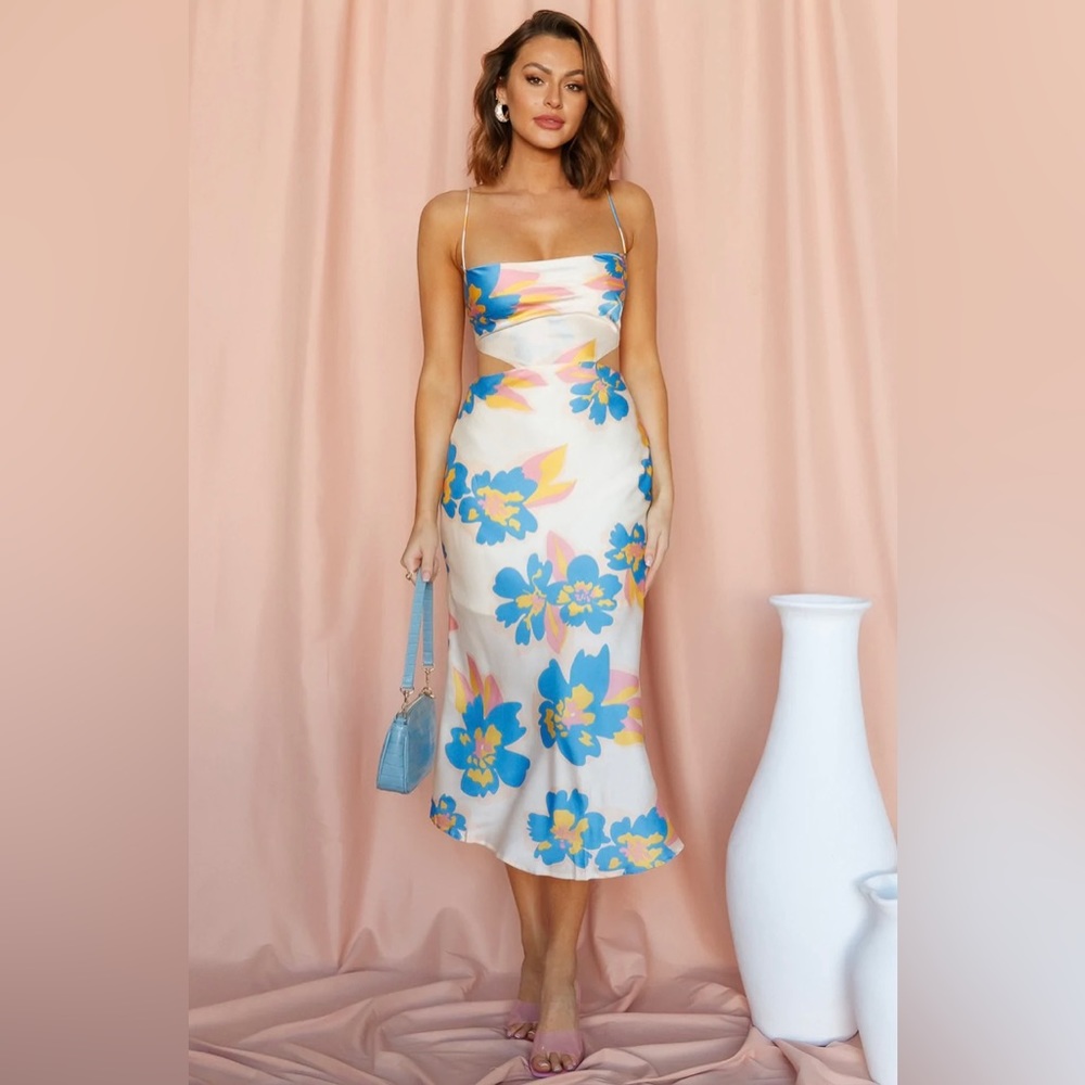 FLOWER PICKING MAXI DRESS FLORAL